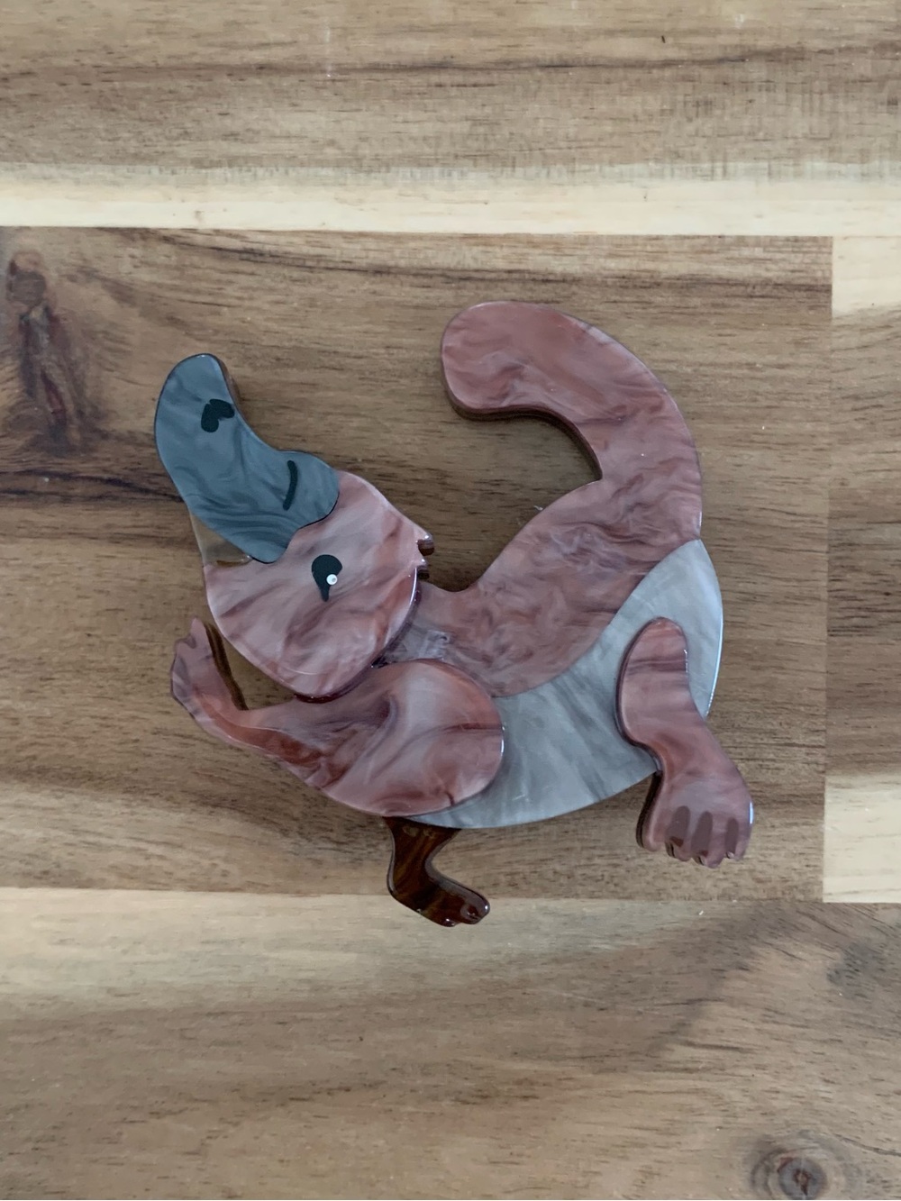Erstwilder Puddles the Platypus Brooch animal Pin New With Defect